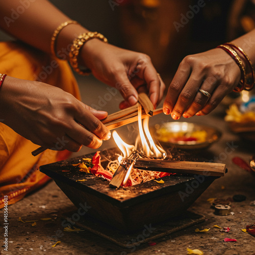 Sacred Indian Ceremony Burn...