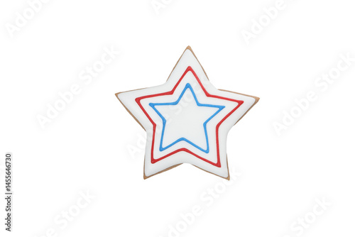 Obraz na płótnie PNG, Cookies in the shape of a star, isolated on white background w salonie