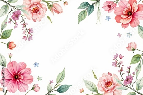 Delicate watercolor floral pattern, perfect for spring events , spring, watercolor