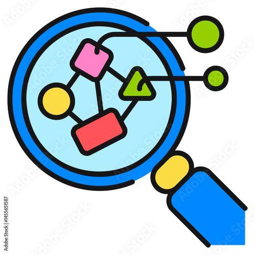 Data Analytics Filled line Icon