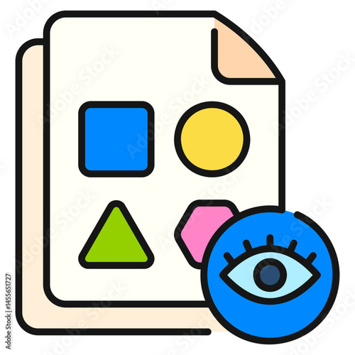 Reveal Filled line Icon
