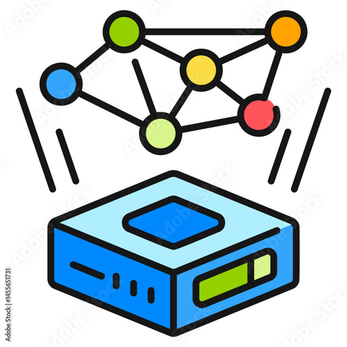 NoSQL Filled line Icon