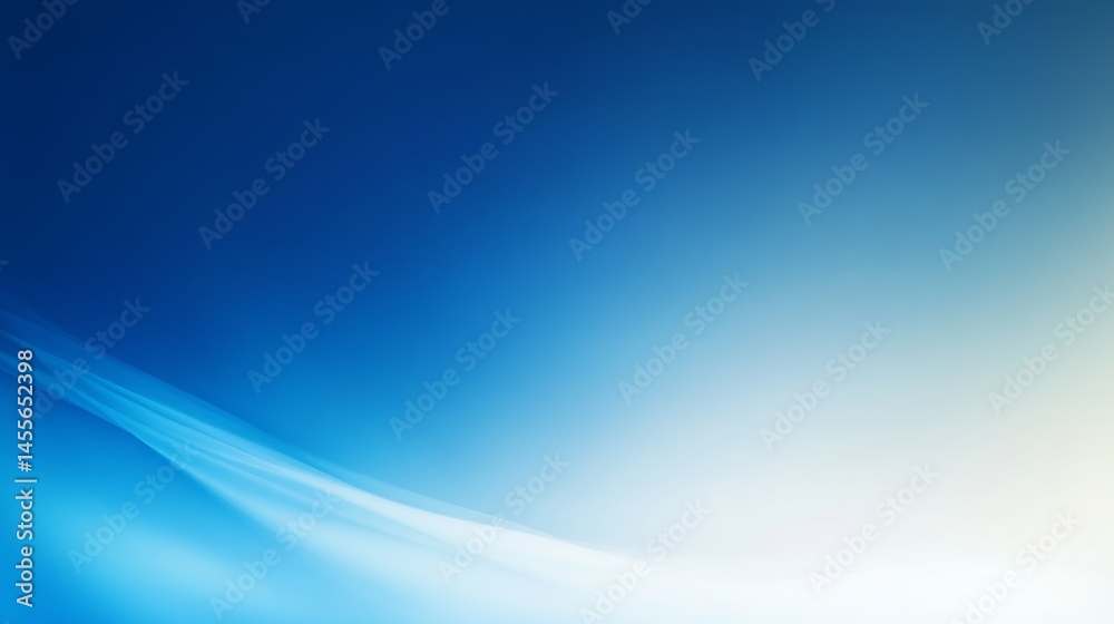 Fototapeta premium Abstract Blue Gradient With Soft Blending Shades Creating a Serene Atmosphere in a Contemporary Art Style