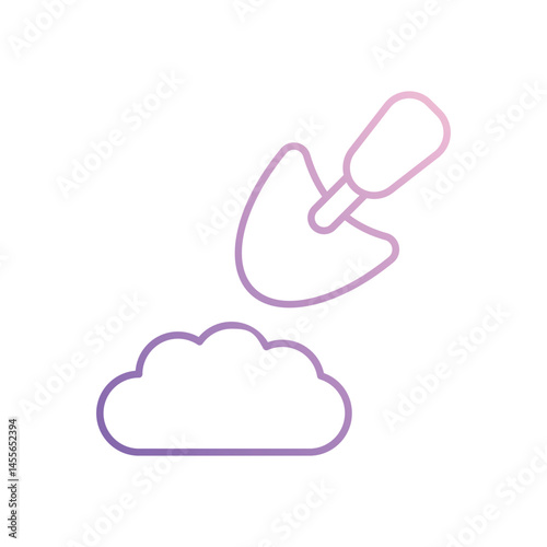 Shovel  icon vector stock illustration