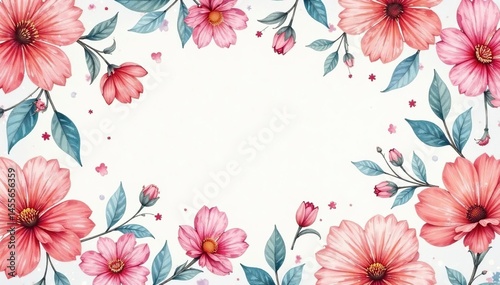 Delicate watercolor paisley floral pattern, soft pastel shades, pastel, design