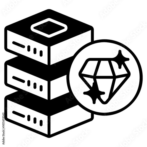 Data Quality black Fill Icon