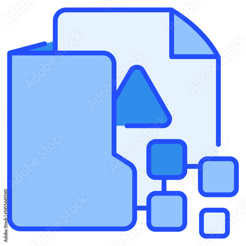 Document Digital Blue Icon