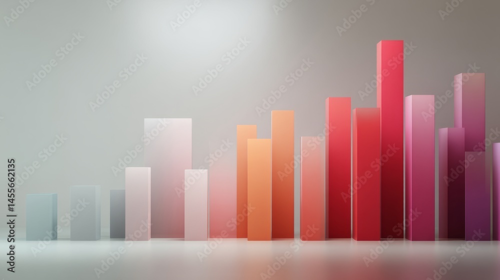 Abstract growth chart with soft gradients symbolizing business progress and development
Abstract growth chart with soft gradients symbolizing business progress and development
