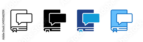 Storytelling, Book with Speech Bubble