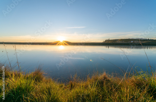 Sunrise over Pukaki Canal