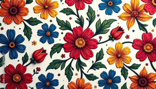 Wallpaper Mural Intricate floral design, repeating seamlessly , blossom, subtle Torontodigital.ca