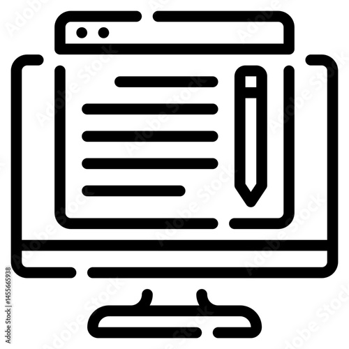 Icon computer editing interface