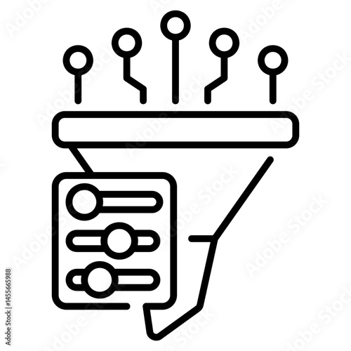 Filter Setting line Icon