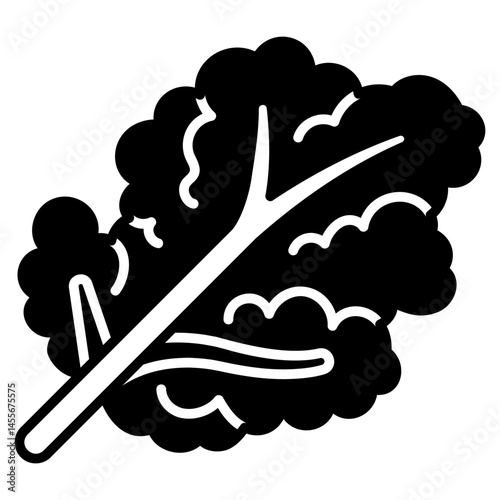 Kale Black fIll Icon