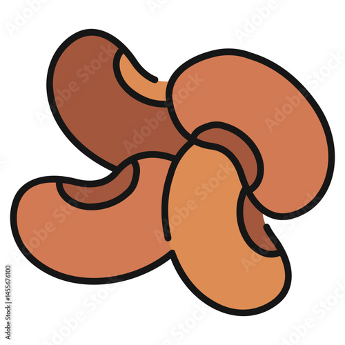 Bean Sprout Filled line Icon