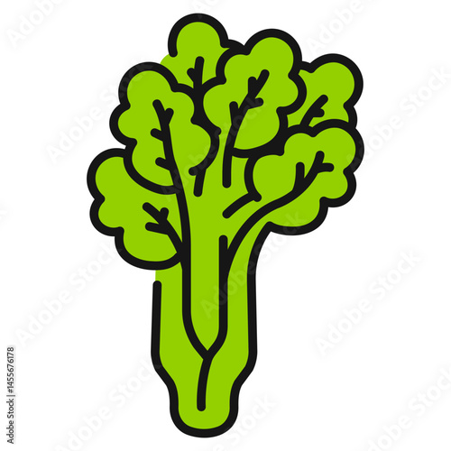 Celery Filled line Icon