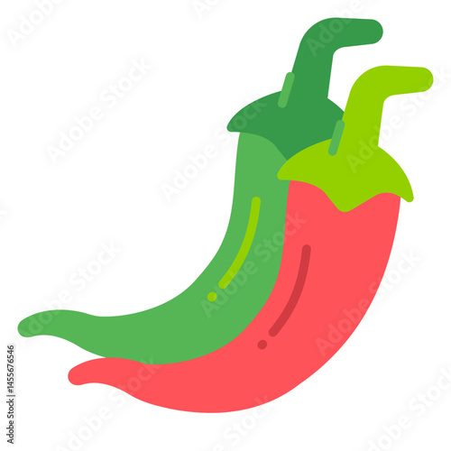Chili Flat vector