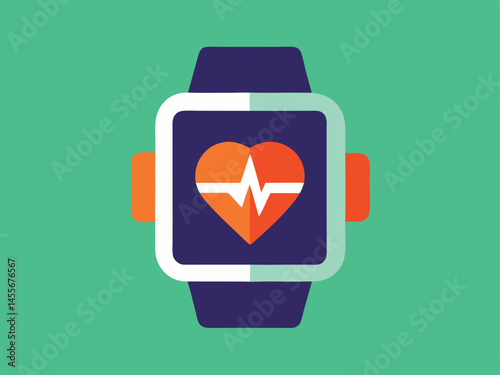 Smartwatch, health tracker, heart rate monitor, fitness device, wearable technology, minimalist design,