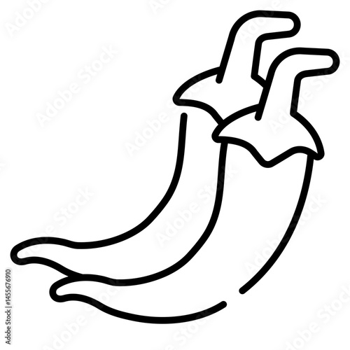 Chili Line Icon
