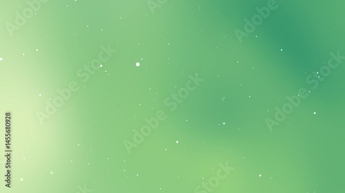 Abstract green gradient animation with soft floating particles. Great for elegant digital motion backgrounds, presentations, or stylish visual design projects.