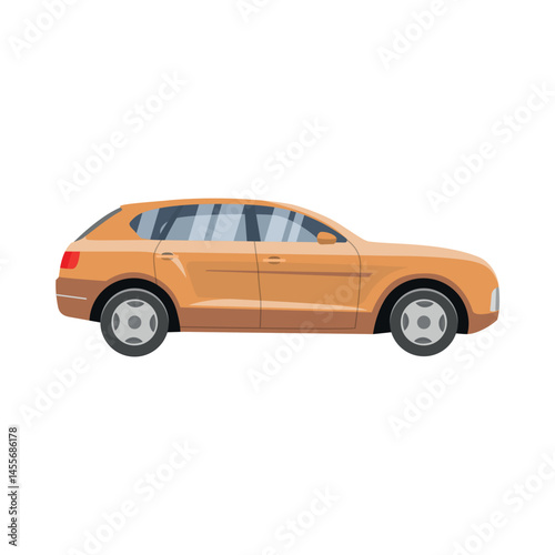 Illustration of an off-road vehicle, in an elegant and modern design, ideal for exciting journeys over difficult terrain.