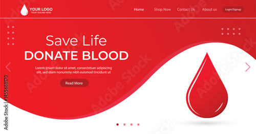 Donate Blood Banner Template