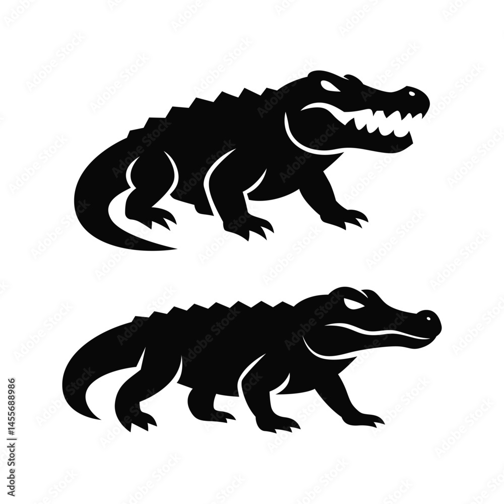 Fototapeta premium Crocodile Alligator Animal vector