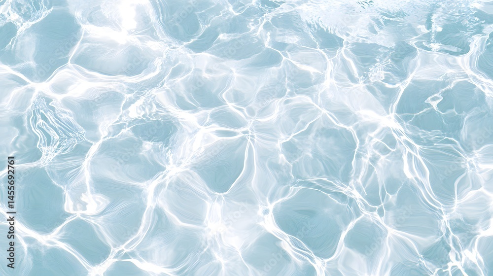 Obraz premium Clear water with bright sunlight creates a beautiful pattern