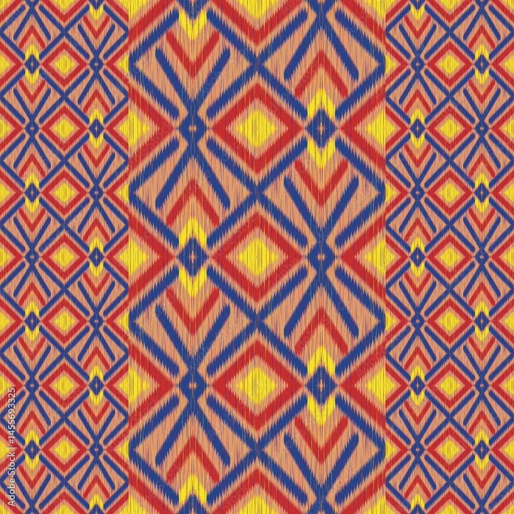 Abstract Ethnic Art, Ikat Seamless Patterns, Fabric Patterns, Fabric Patterns Consist of Delicate Lines, Folk Fabric Patterns, Covers, Folk Patterns, Wallpaper, Carpet Design, Prints, Wraps. Abstract Ethnic Art, Ikat Seamless Patterns, Fabric Patterns, Fabric Patterns Consist of Delicate Lines, Folk Fabric Patterns, Covers, Folk Patterns, Wallpaper, Carpet Design, Prints, Wraps.