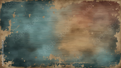 Aged canvas texture background with dull retro tones and textile style