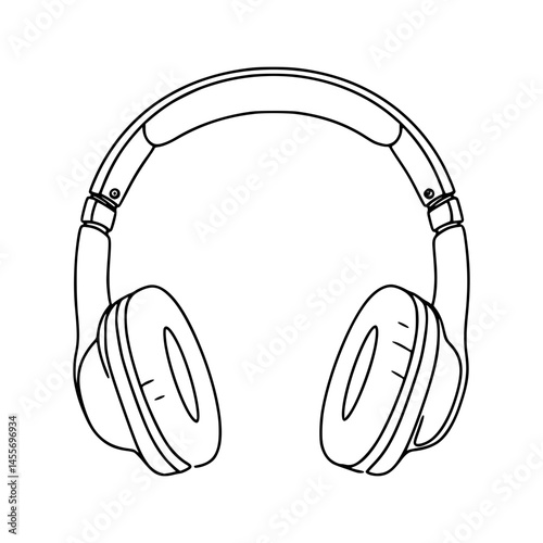 Headphones Line Art