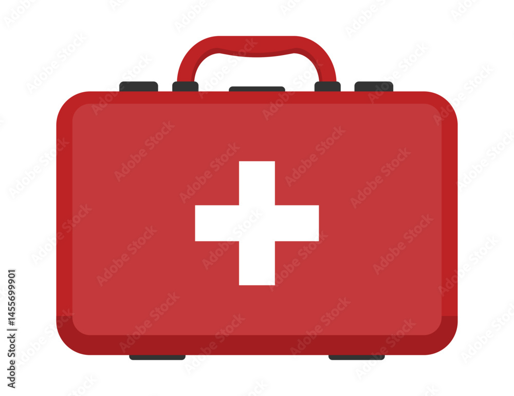 Fototapeta premium An Essential First Aid Kit is crucial for handling various emergency situations effectively