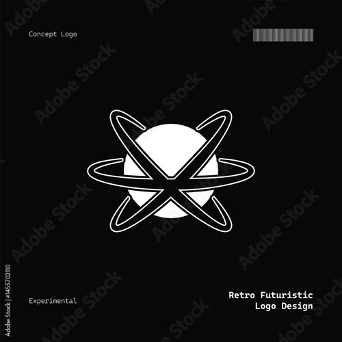 Minimalist Retro Futuristic Logo for Multipurpose Use