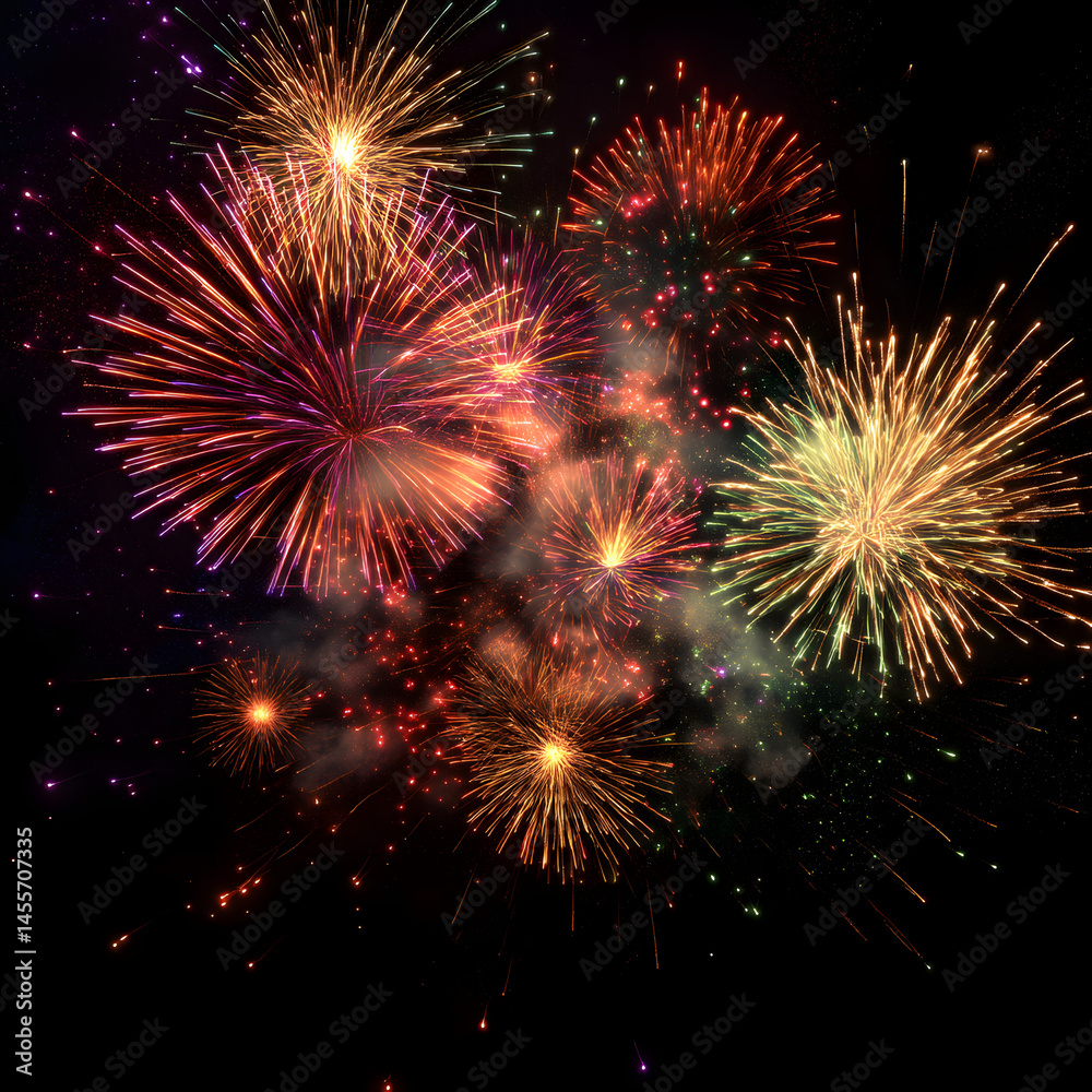 Obraz premium Fireworks Explosion Masterpiece