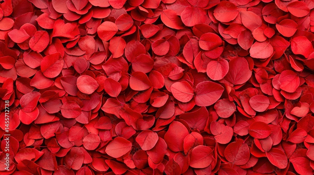 Red background with numerous autumn leaves creating a textured nature backdrop for seasonal themes and designs Red background with numerous autumn leaves creating a textured nature backdrop for seasonal themes and designs