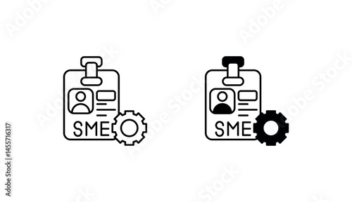 Sme icon design with white background stock illustration