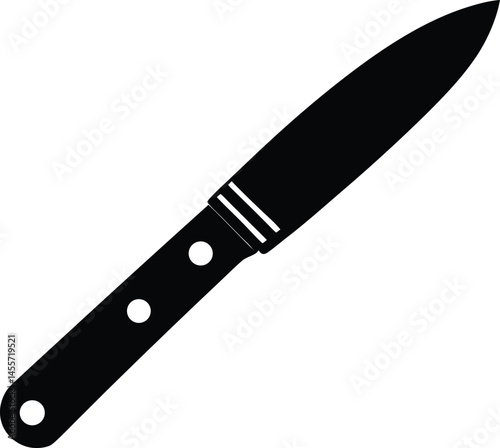utility knife with extended blade on white 