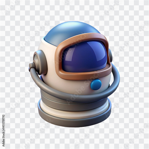 Astronaut Helmet Icon Render | Space Suit PNG | Cosmic Space Helmet Illustration