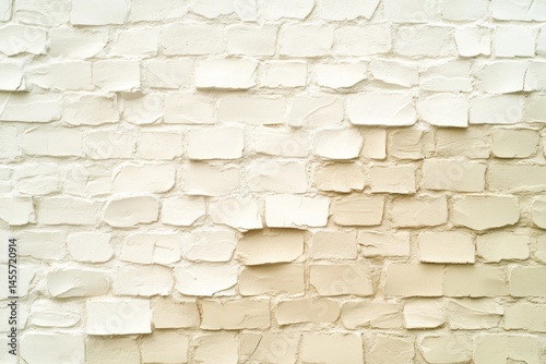 artistic photo of two-tone brick wall, neutral background