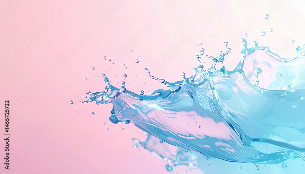 Naklejka premium Dynamic water splash action abstract environment high-resolution image creative photography modern aesthetic