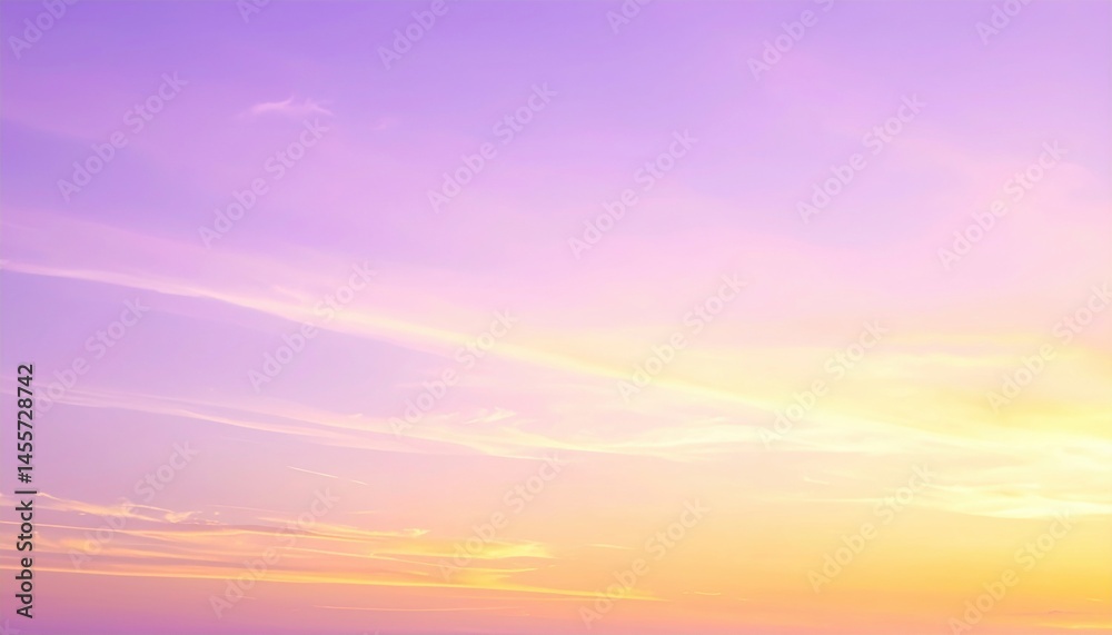 Fototapeta premium Sunset over ocean horizon serene beach landscape photography tranquil atmosphere wide angle view nature's beauty