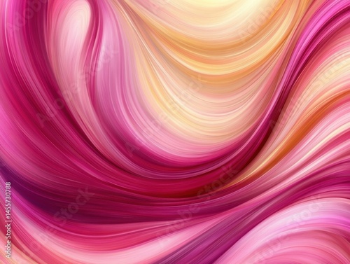 Abstract Swirls of Pink and Gold Create a Dreamy and Elegant Background for Creative Projects