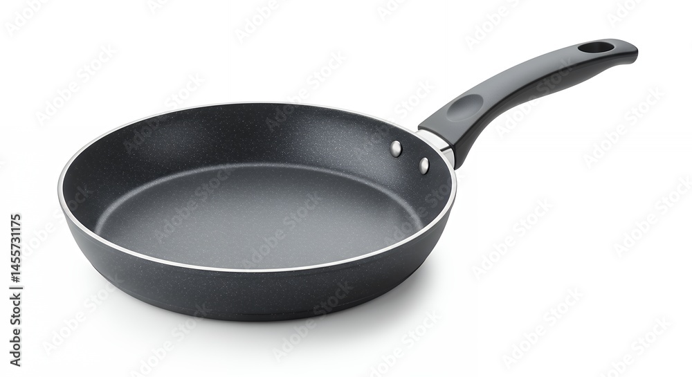 Isolated frying pan on white background for culinary and cooking concepts Isolated frying pan on white background for culinary and cooking concepts