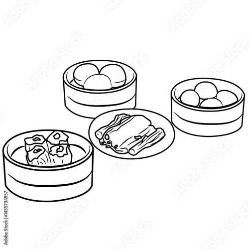Dim sum Chinese food