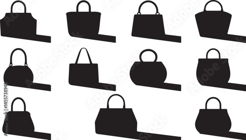 This title emphasizes the variety and elegance of the different handbag designs, showcasing their minimalist style and classic appeal.