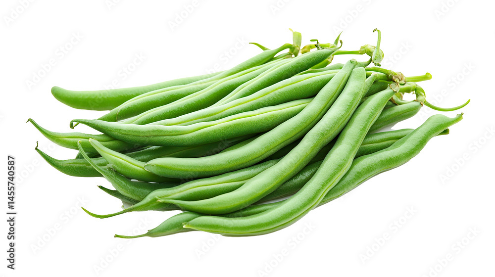 Green Beans Isolated in White background, Full size Vegetable Green Beans Isolated in White background, Full size Vegetable