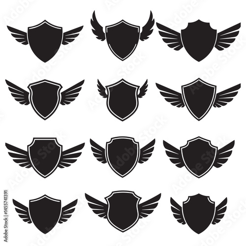 wing shield bundle  and laurel wreaths