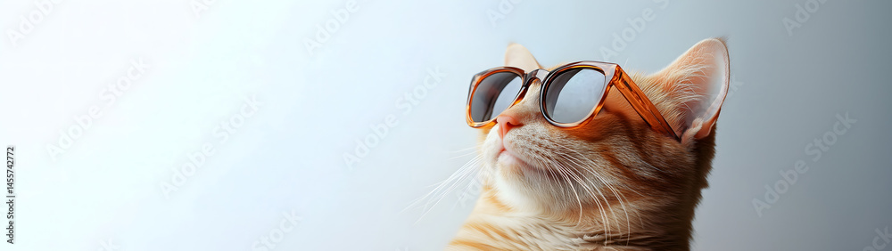 Cool cat in shades chillin, created with Generative AI technology