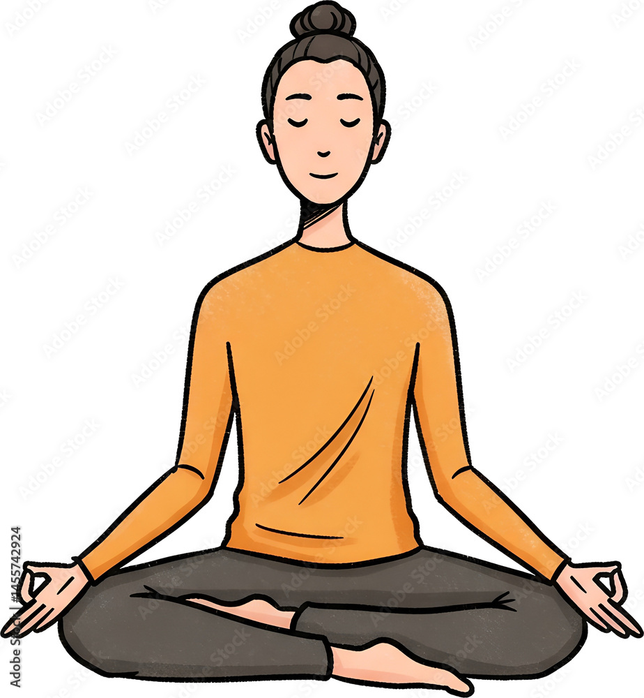 Meditation Pose for Calm and Focus : 차분함과 집중을 위한 명상 자세 Meditation Pose for Calm and Focus : 차분함과 집중을 위한 명상 자세