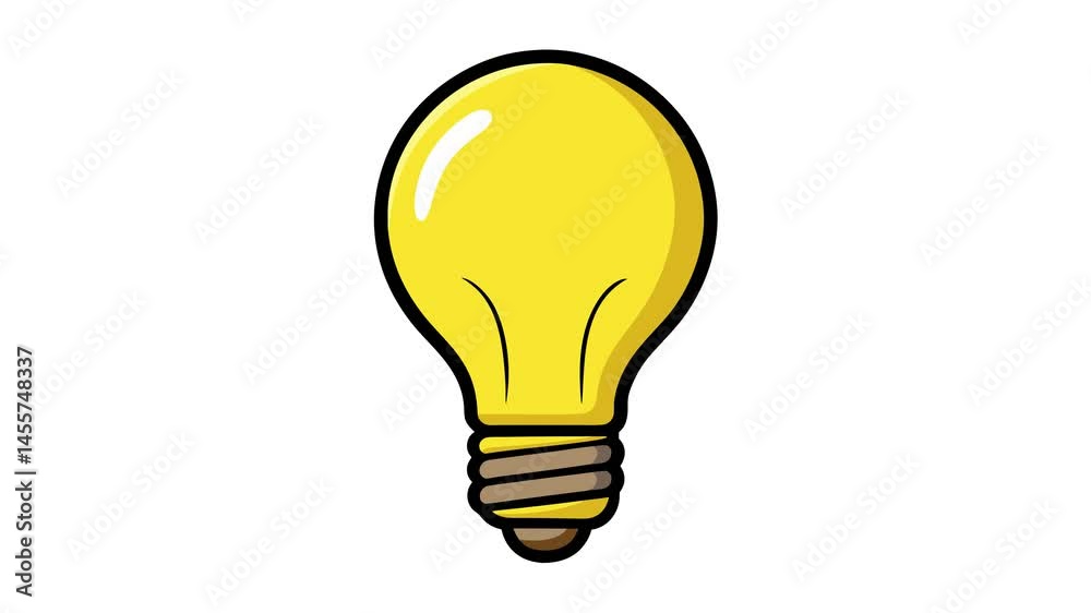 Animated Light Bulb Icon | Bulb icon animation | Technology icon | Idea Bulb